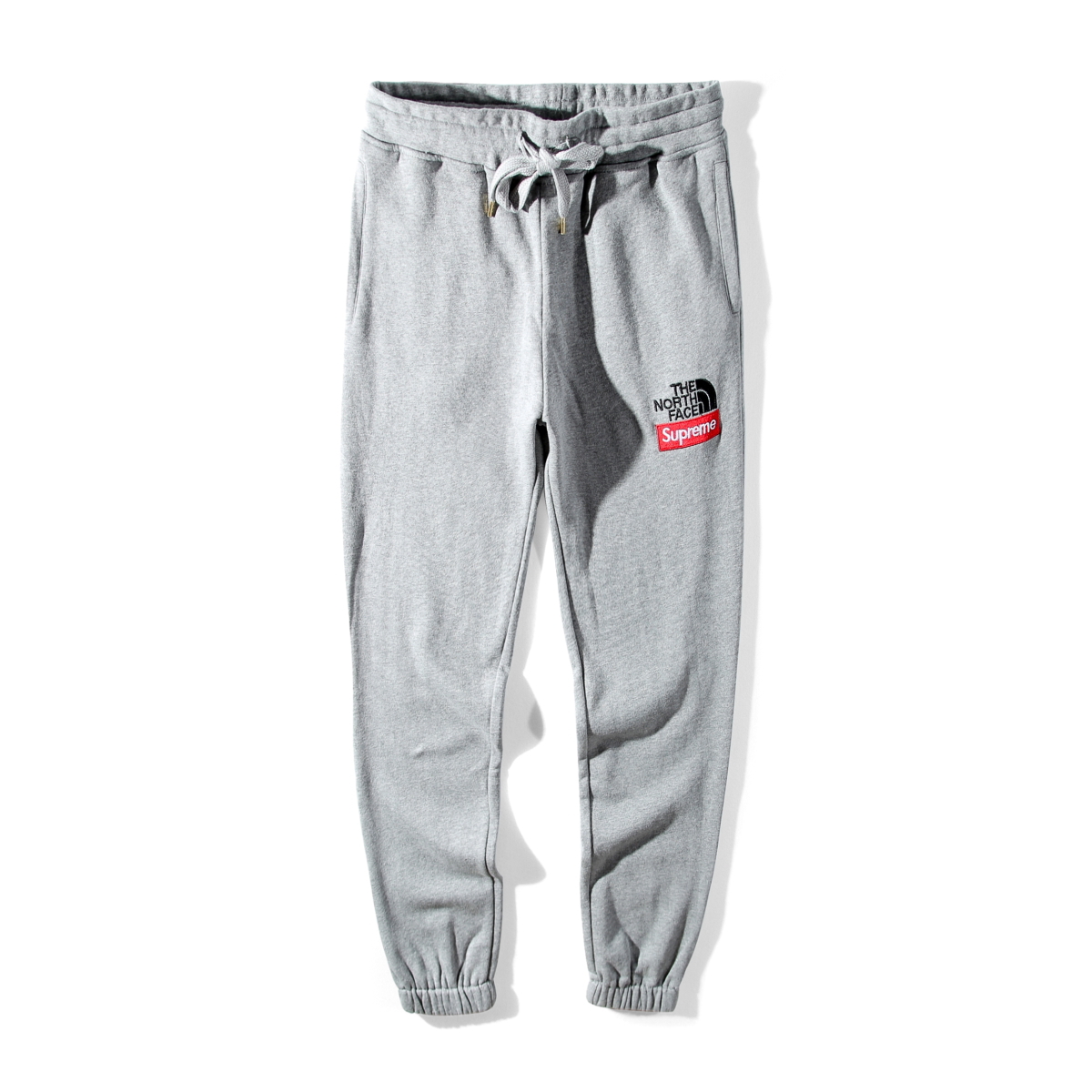 grey supreme sweatpants