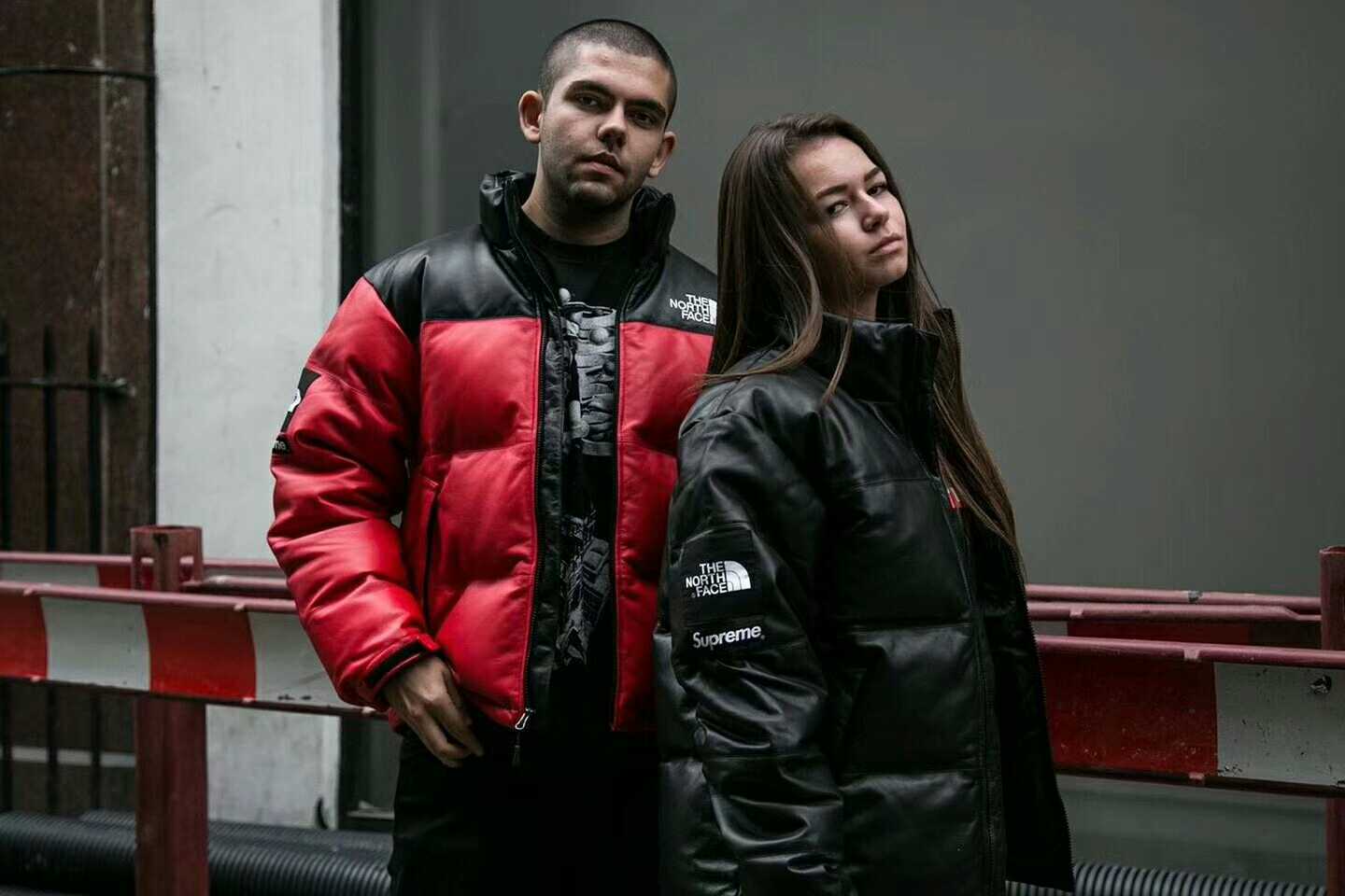 supreme the north face leather nuptse jacket