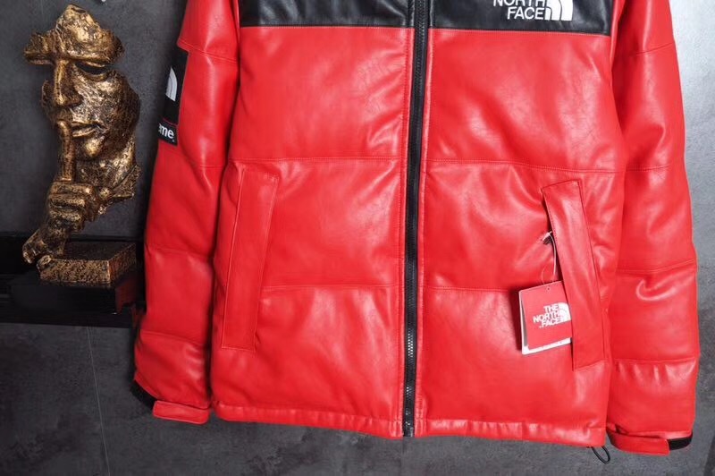 supreme red leather jacket