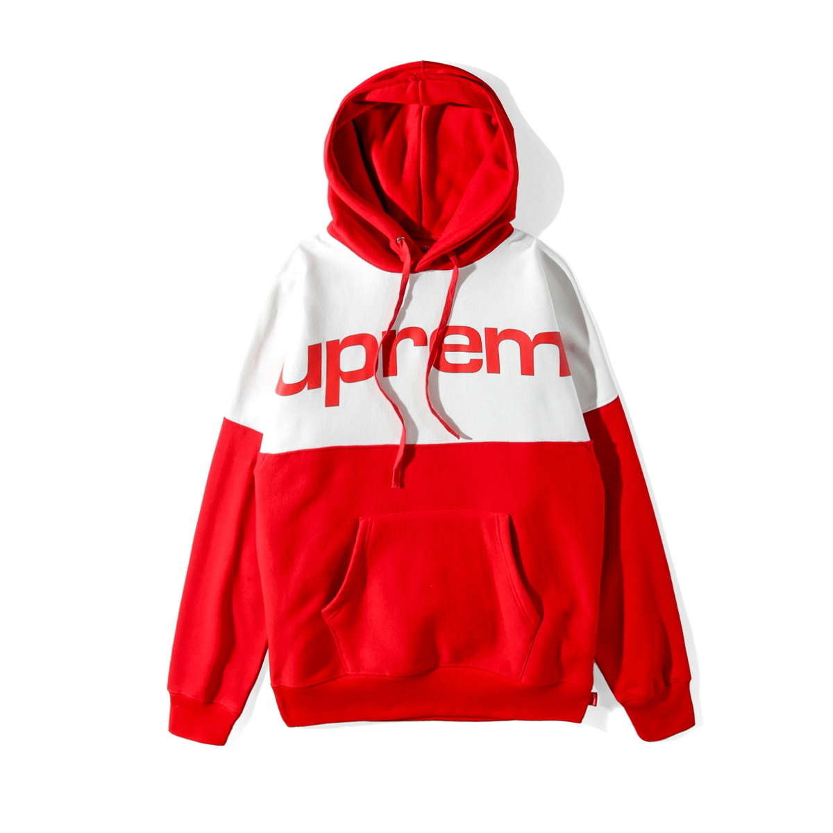 supreme blocked hooded sweatshirt