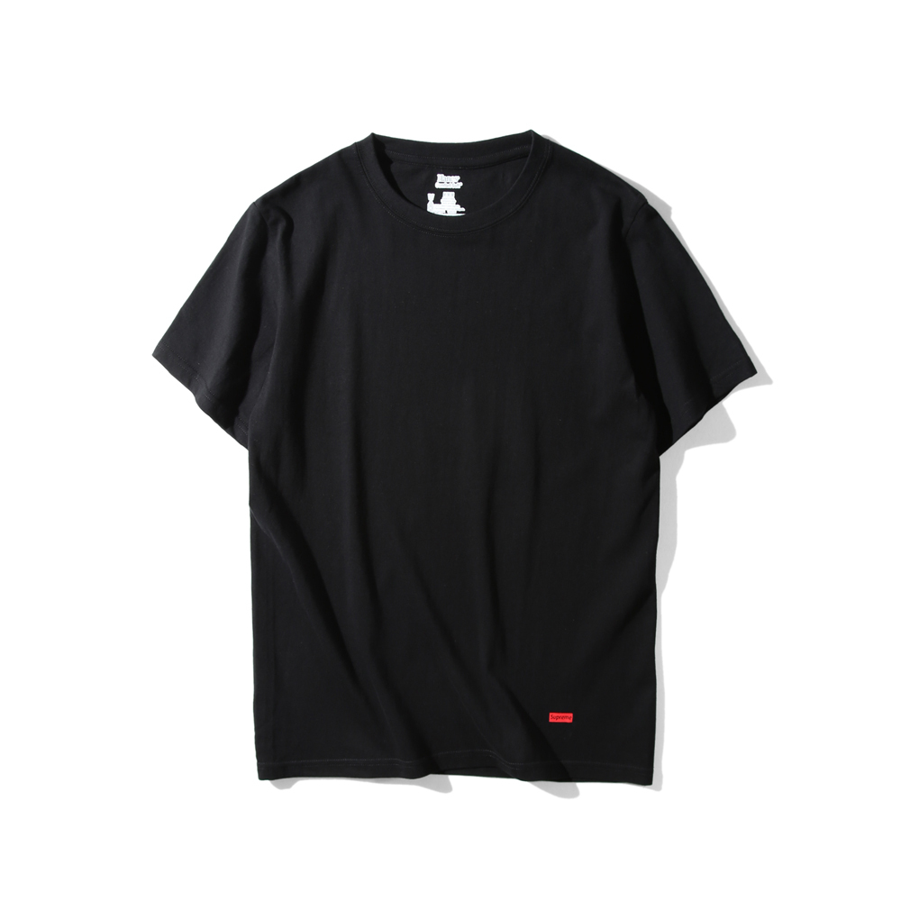 supreme hanes black tee