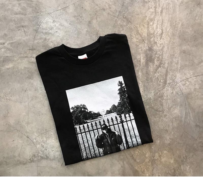 supreme public enemy white house tee