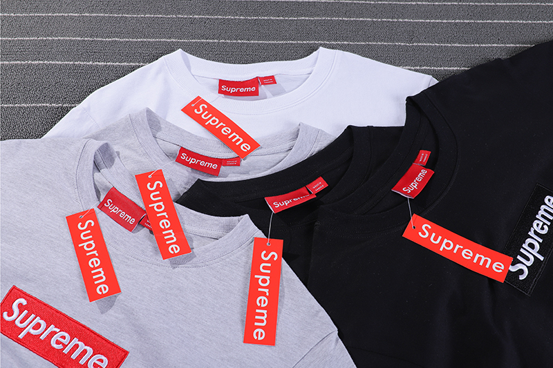supreme embroidered box logo tee