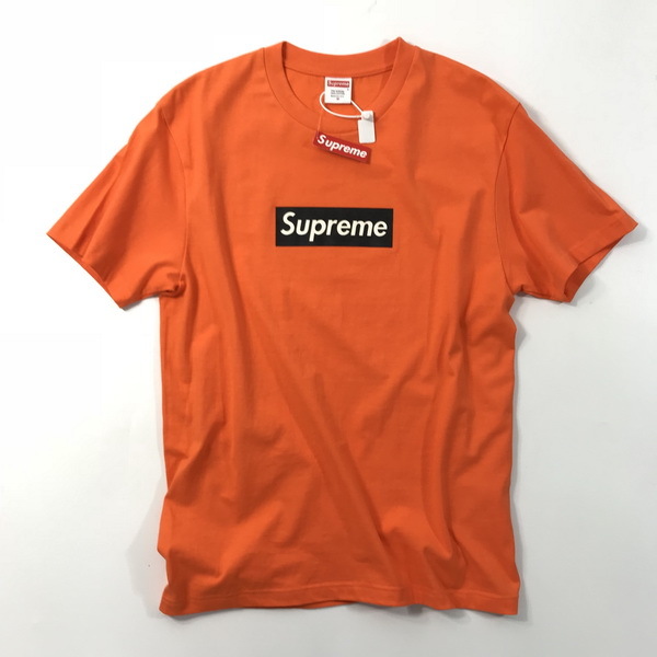 supreme orange box logo tee