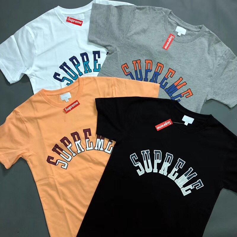 supreme curve logo tee