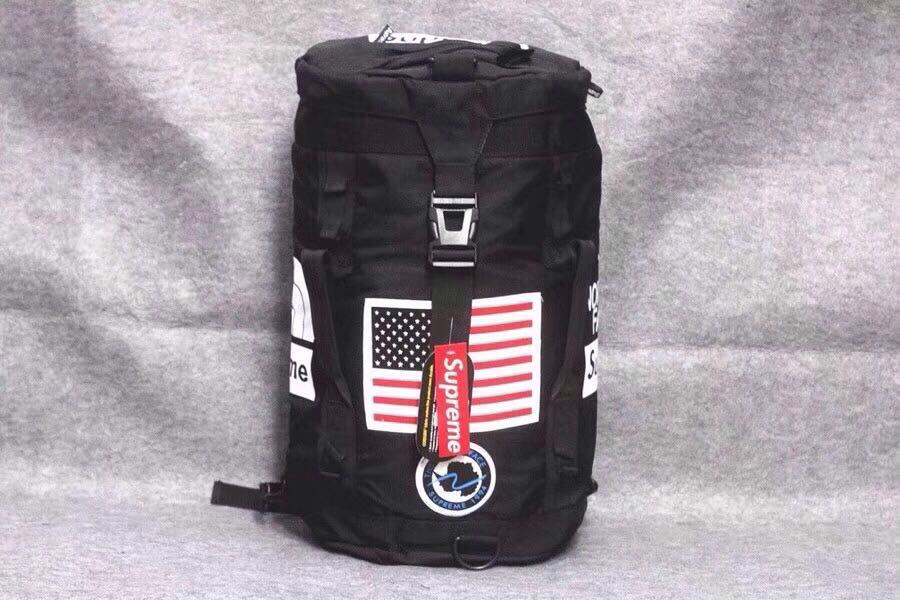 brand sup face usa flag logo backpack