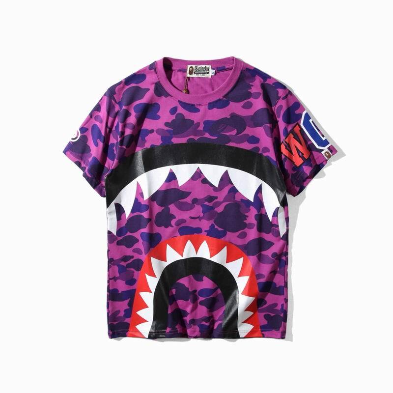 bape purple camo t shirt