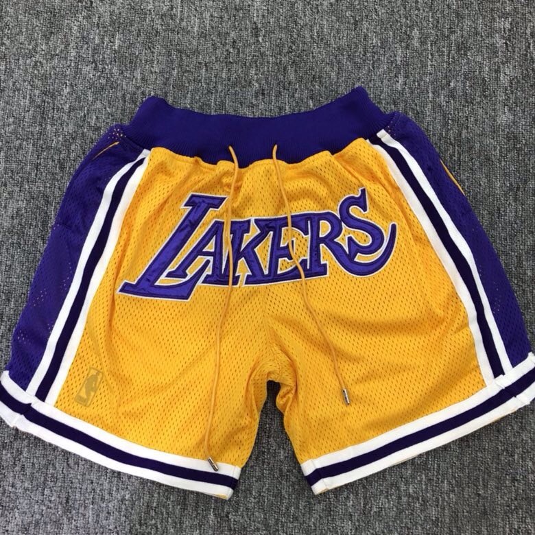 lakers just don shorts