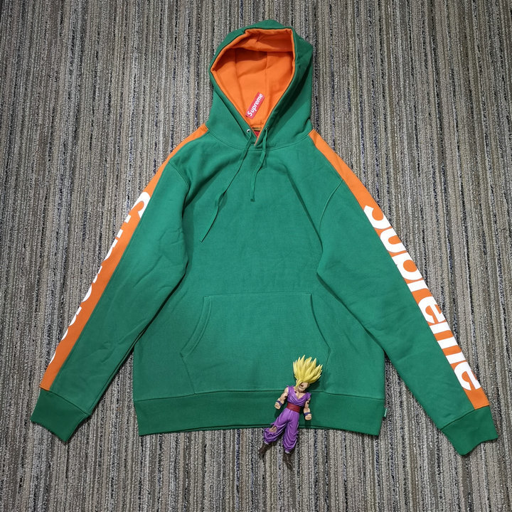 supreme sideline hoodie green