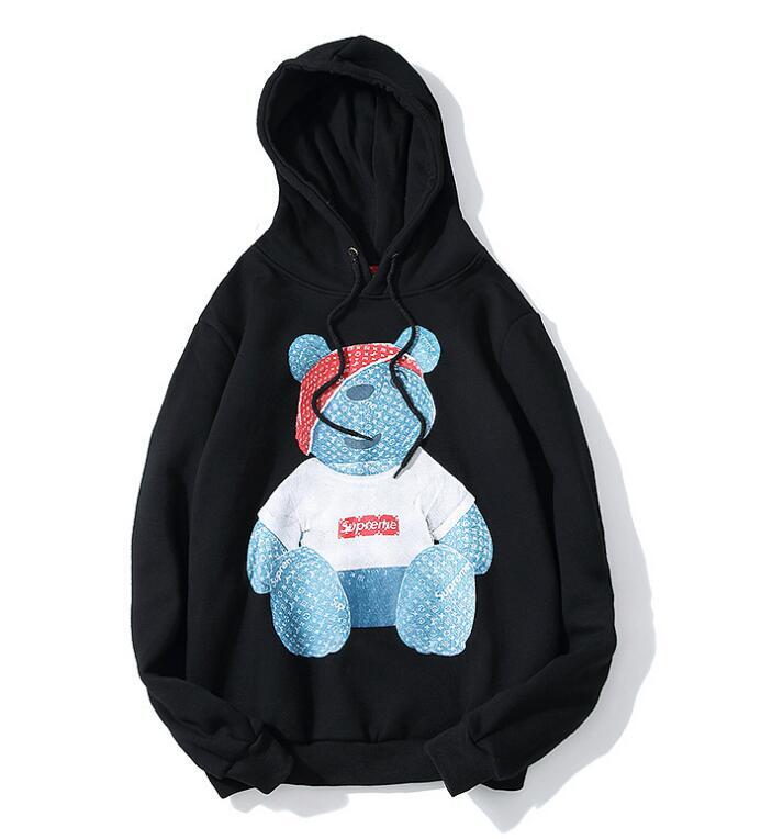 hoodie with bear logo