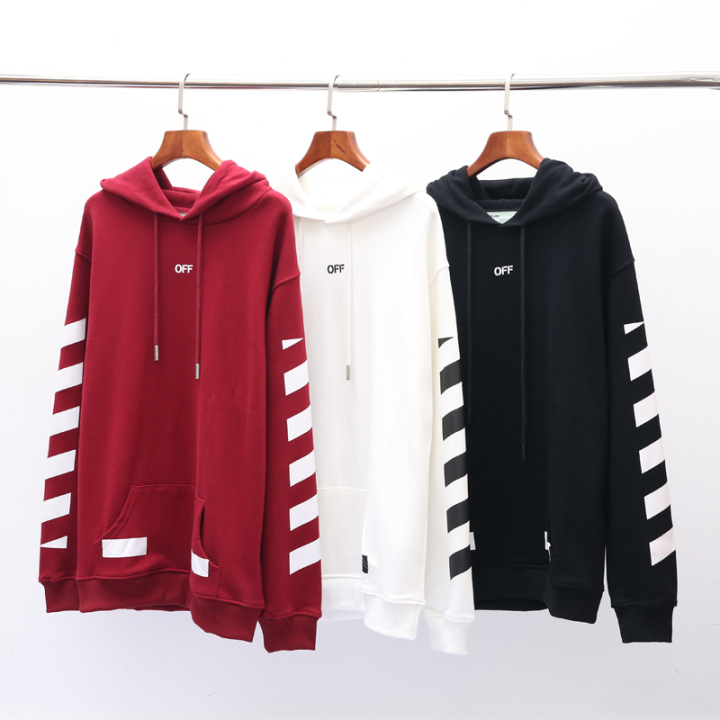 off white seeing things hoodie red