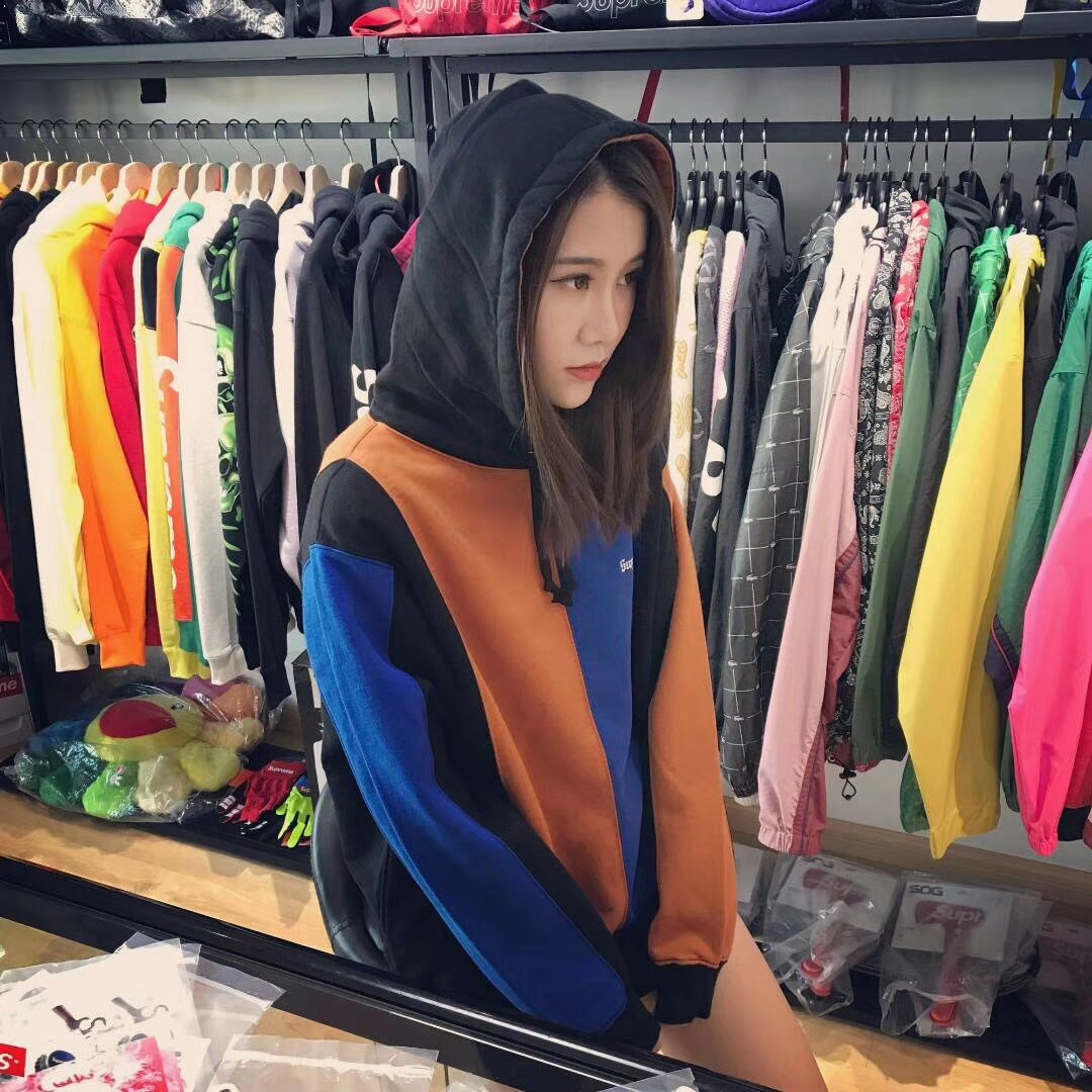 tricolor hooded sweatshirt supreme