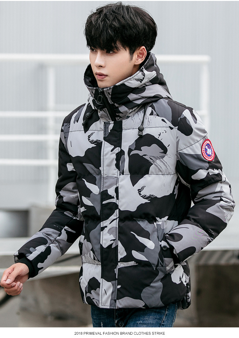 Men S Coat 2018 Winter New Camouflage Thickening Down Coat Canada Fashion Winter Jacket Camo
