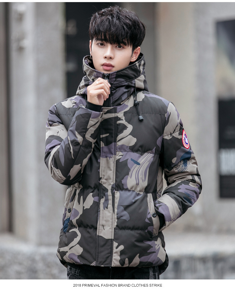 Men S Coat 2018 Winter New Camouflage Thickening Down Coat Canada Fashion Winter Jacket Camo