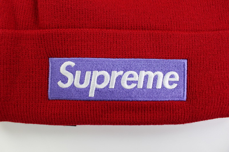 supreme red box logo beanie