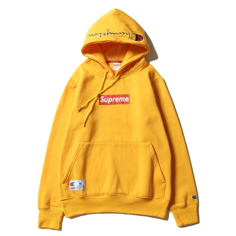 hoodie champion yellow