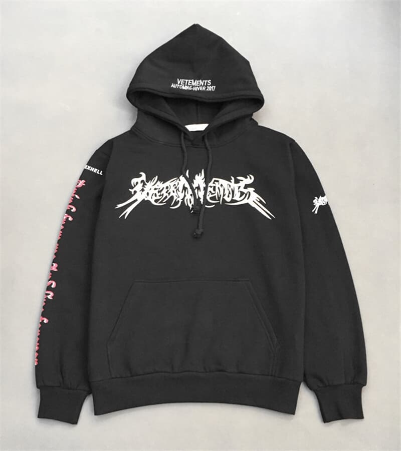 vetements total darkness hoodie