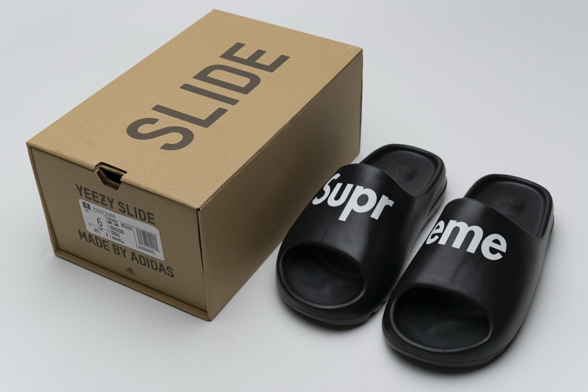 Supreme adidas Yeezy Slide Black FB6348-9