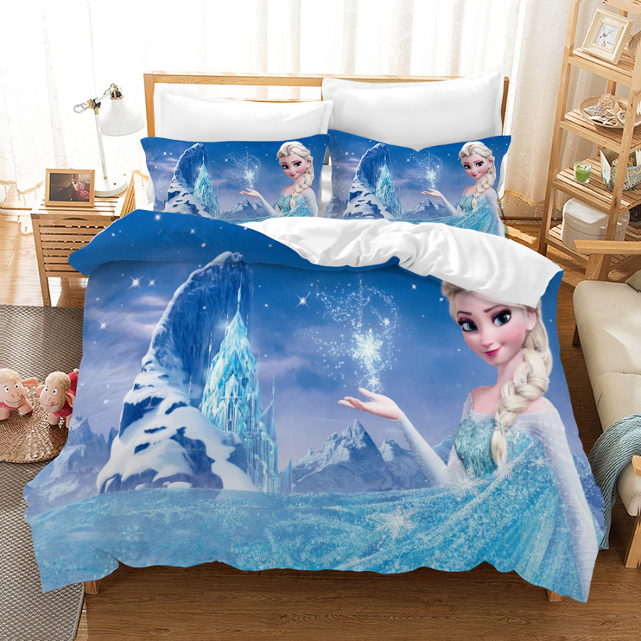 Frozen 2 Disney Elsa Design kids Bedding Duvet Cover with Matching Pillow Case  100% Microfiber 120g