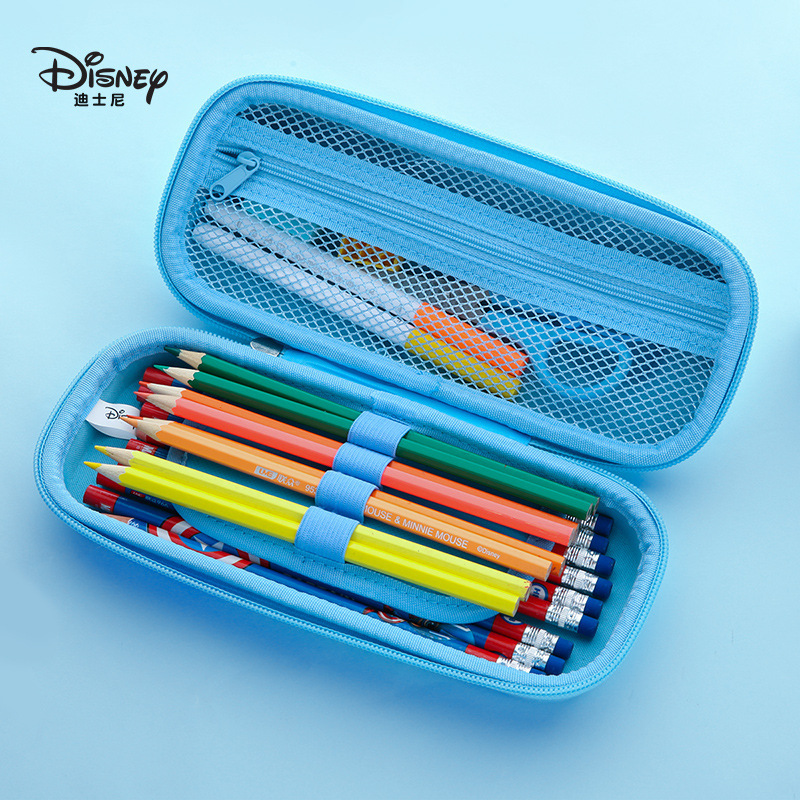 Disney Frozen Cartoon Pencil Case Elsa Stationery Box Cartoon Pencil Bag Cosmetic Boy Girl Gift