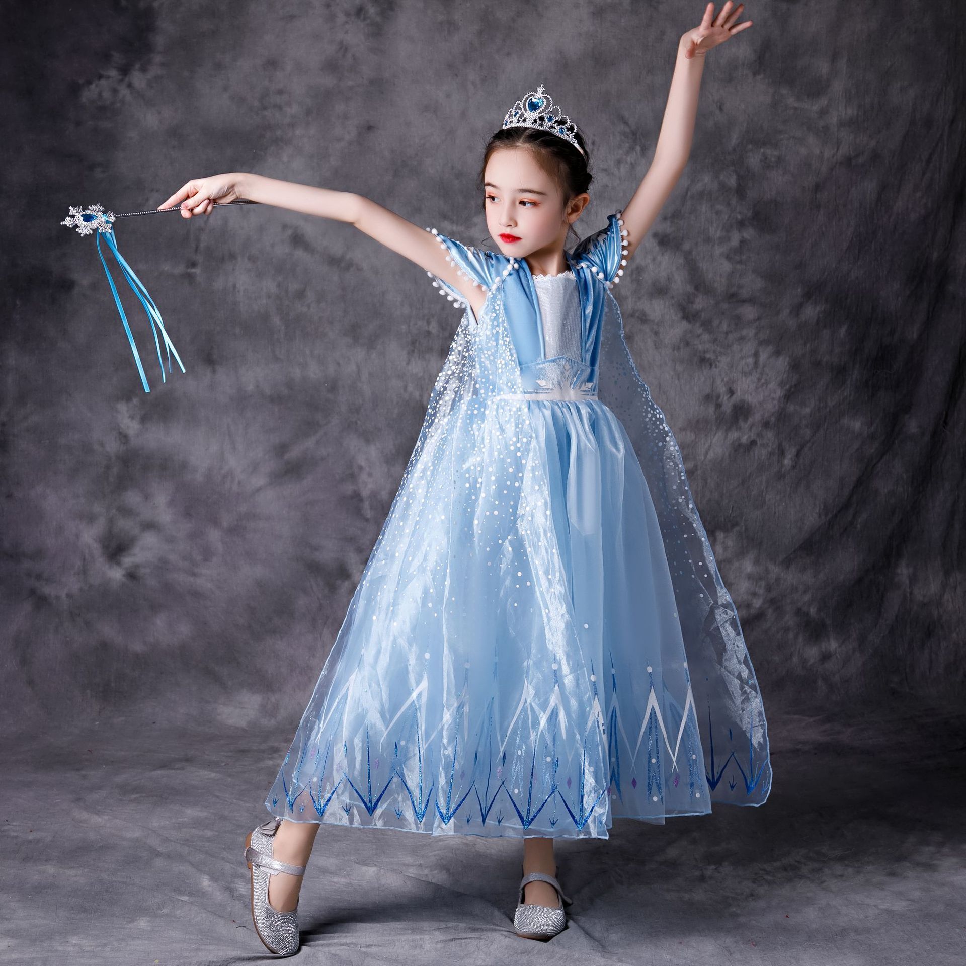 Frozen 2 New Princess Girl Dresses Anna Elsa Cosplay Costume Children