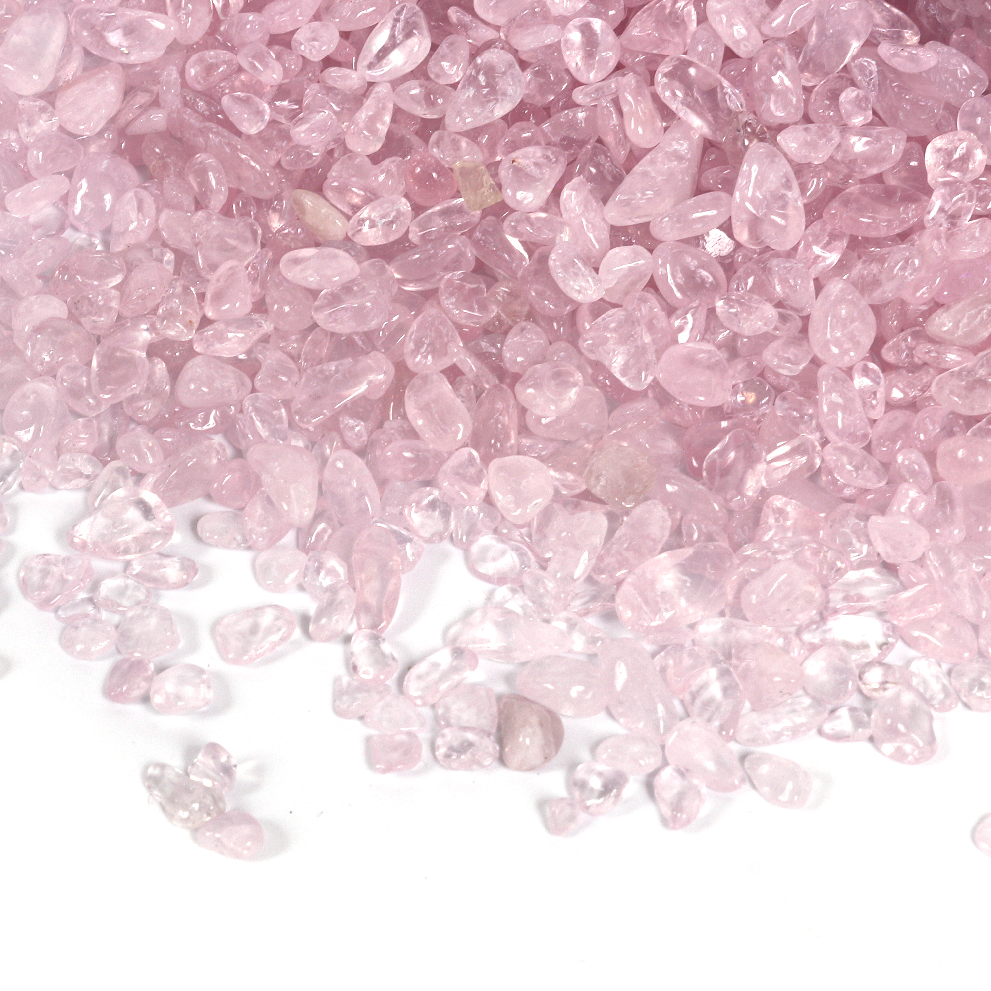 Muggle stones Glasnuggets Decorative stones small in rose packed to 200 g