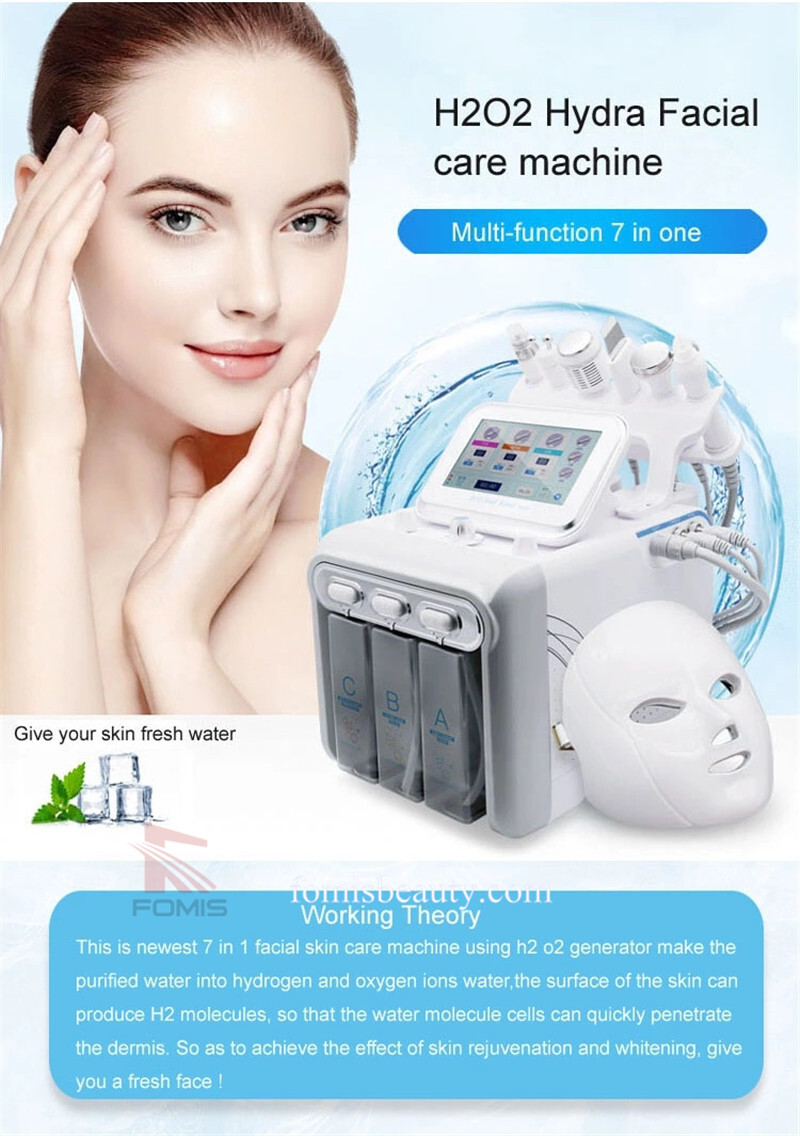 7 IN 1 H2O2 Hydra aqua deep clean hydrafacial beauty machine