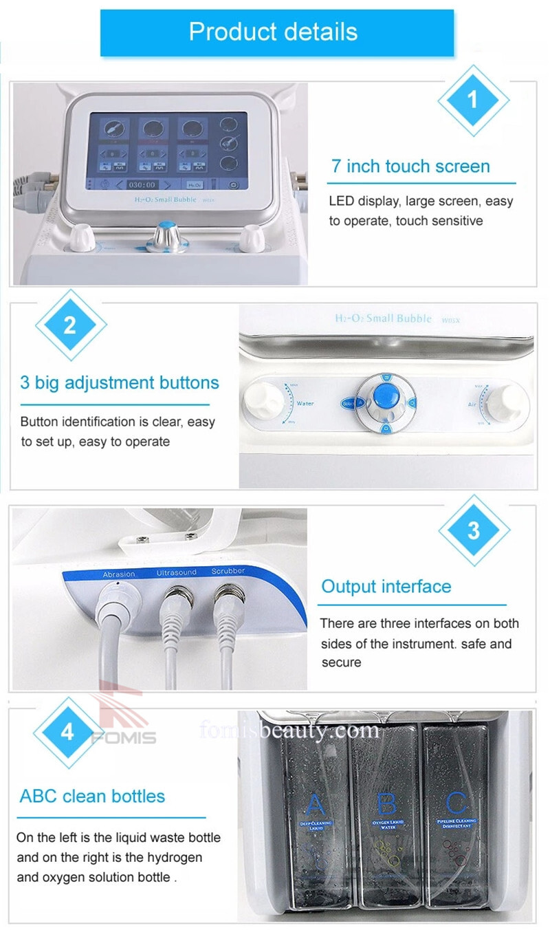 7 IN 1 H2O2 Hydra aqua deep clean hydrafacial beauty machine