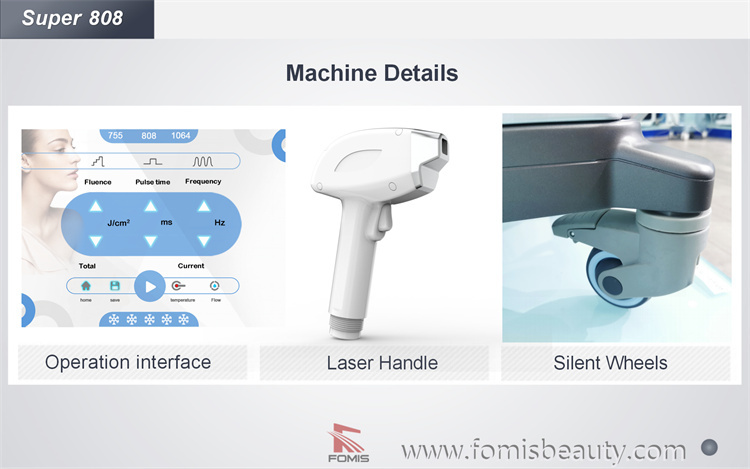 Super 808 Most Effective Diode Laser for Permanent Painless Hair Removal Machine