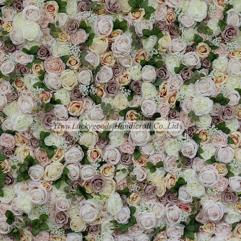 LFB1151 Luckygoods high quality roll up rose floral wall ...