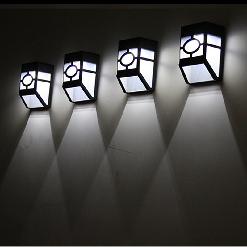 4pack Solar Wall Lights Outdoor Solar Led Waterproof Lighting For