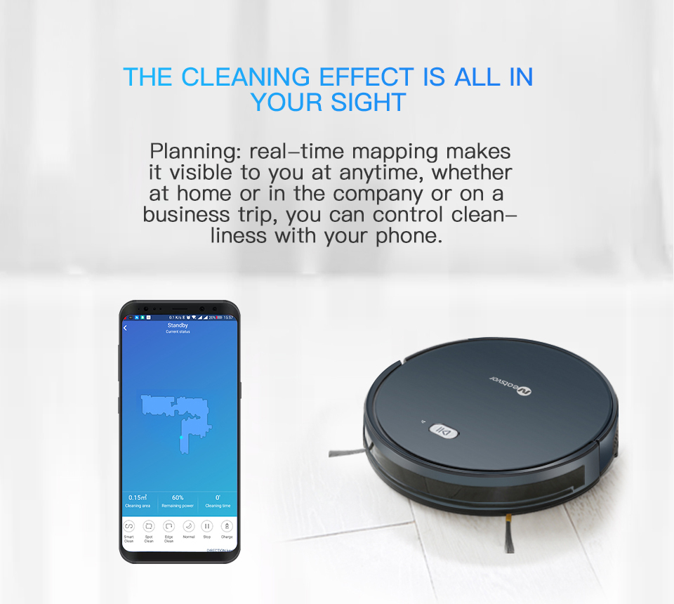 NEATSVOR X500 Robot Vacuum Cleaner 1800PA Poweful Suction 3in1 pet hair