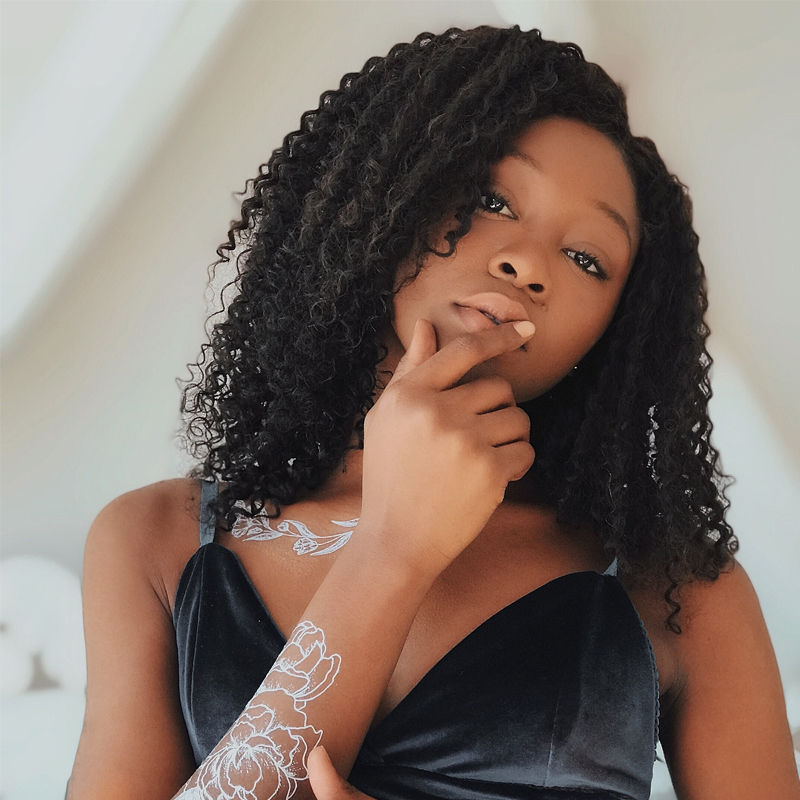 UBest Kinky Curl Peruvian best virgin human hair bundle at ...