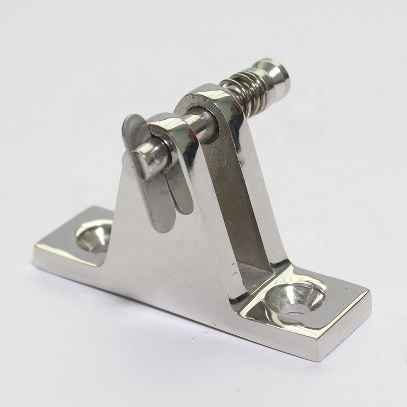 Stainless Steel Cast Bow Mount Hardware Marine Deck Hinge Polished