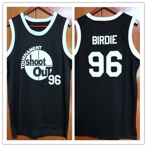 Above The Rim 96 Birdie Tupac Shakur Black Basketball Movie Jerseys