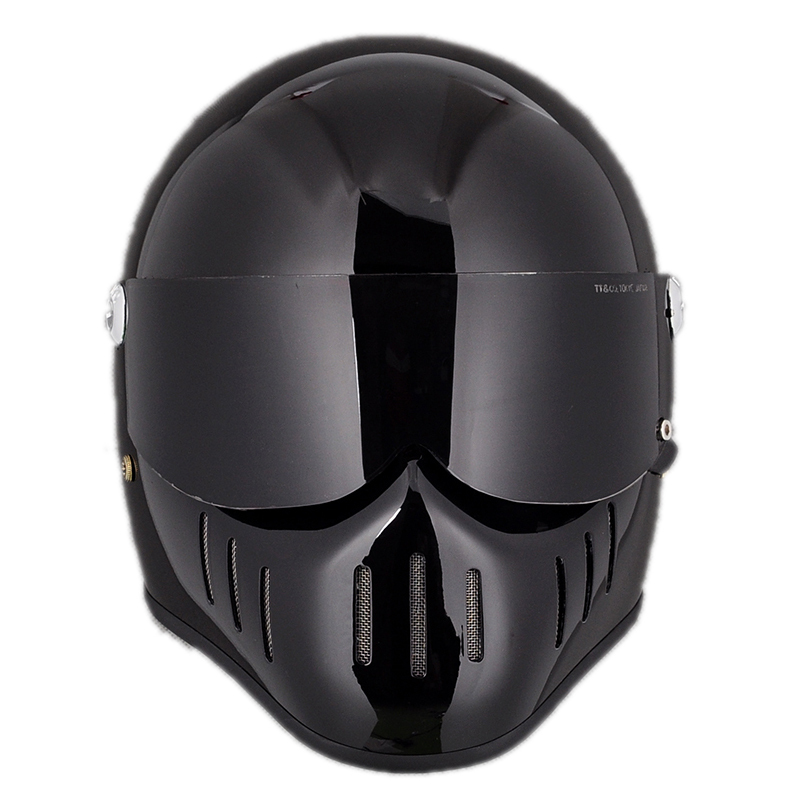 black and white dirt bike helmet