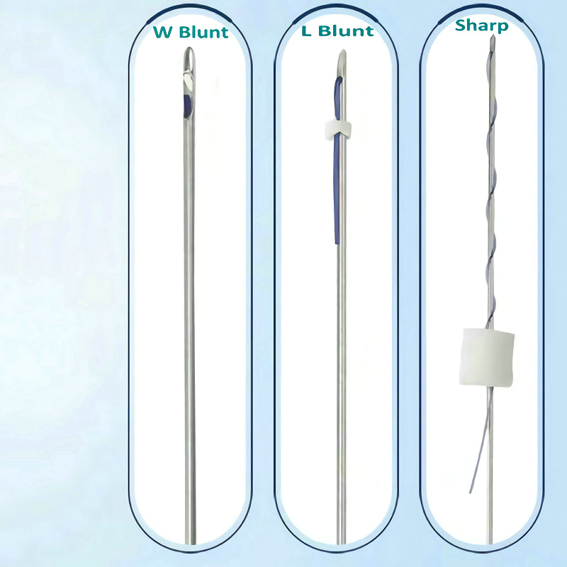 19G 60mm Nose threads lifting PDO Halfblunt needle