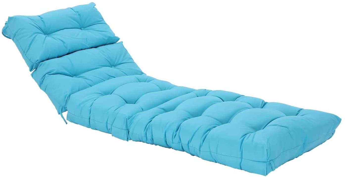 Patio Furniture Cushions Lounger Patio Cushion Autumn/Winter Seasonal All-Weather Replacement Cushion Beige HTTH Indoor/Outdoor Chaise Lounge Cushion 