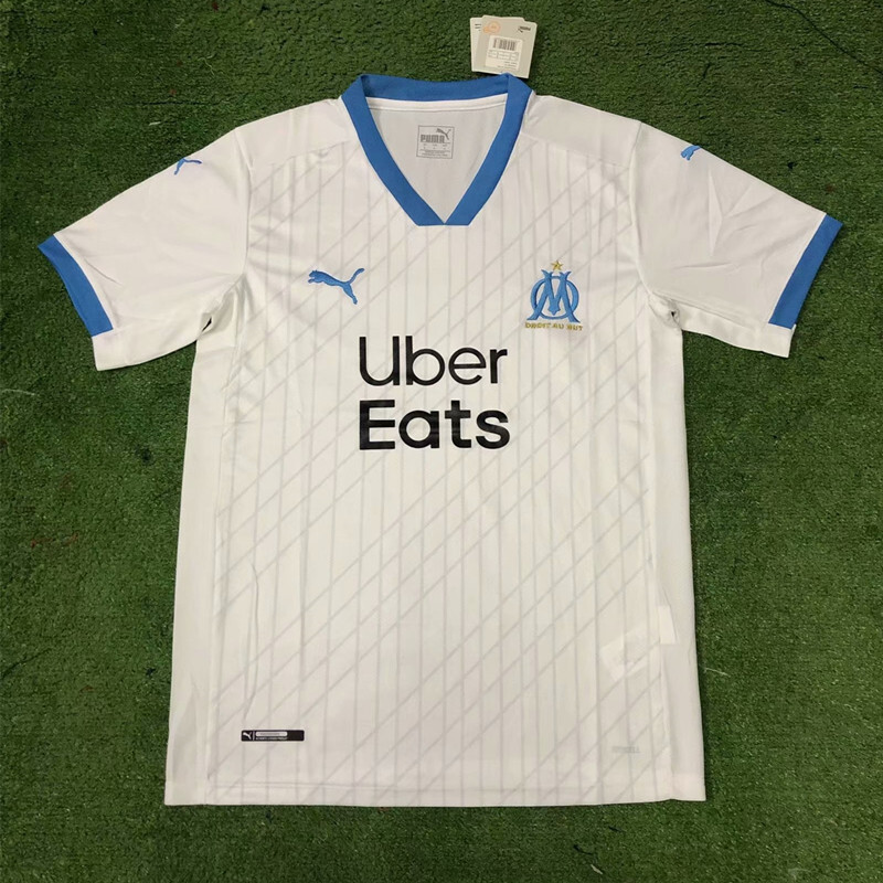 Olympique De Marseille Home Soccer Jersey 2020 2021 Football Shirt