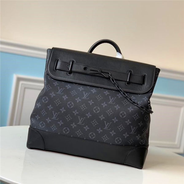 Replica Designer Louis Vuitton M44473 Black STEAMER small handbag
