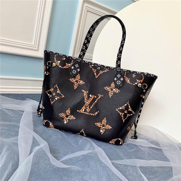 Louis Vuitton Neverfull NM Tote Limited Edition Jungle Monogram Giant mm Multicolor