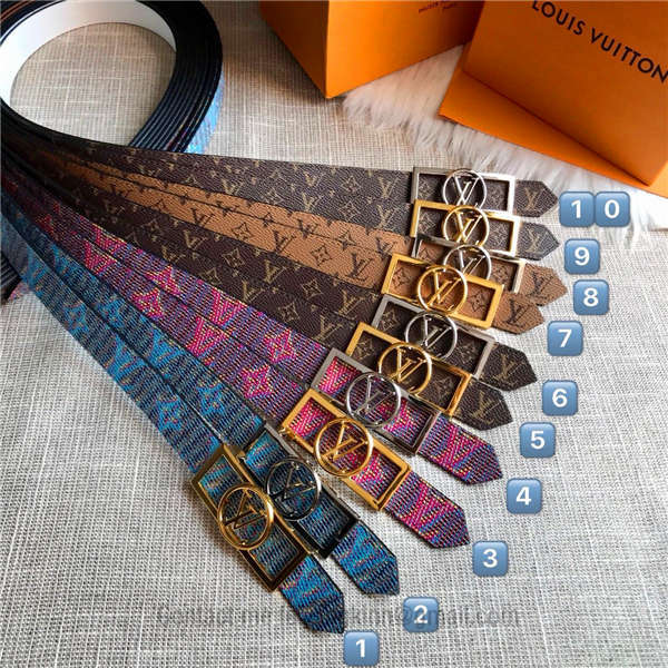Louis Vuitton Personalise your belt combinations