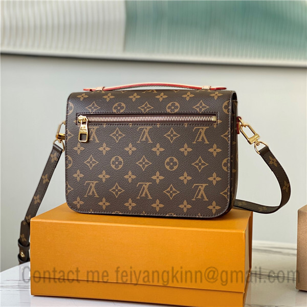 Louis Vuitton Pochette Metis East West Blue in Monoglam Coated Canvas with  Gold-tone - US