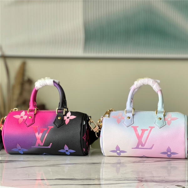 Louis Vuitton Papillon BB Sunrise Pastel in Coated Canvas with