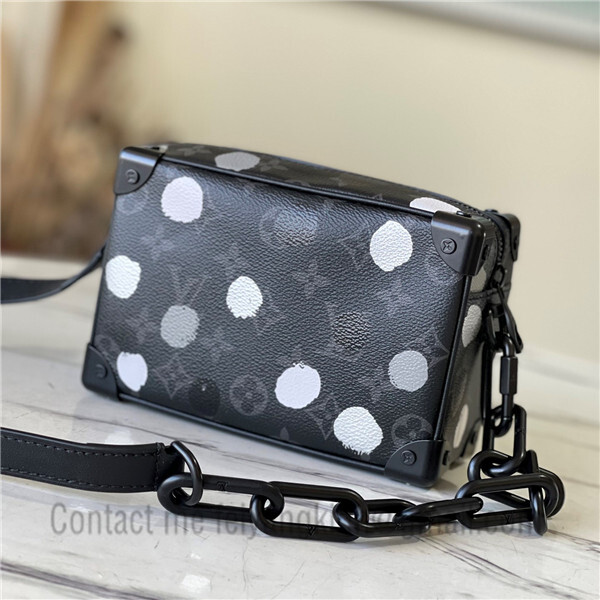 Louis Vuitton x Yayoi Kusama Sac Plat Monogram Eclipse Black/Silver in  Coated Canvas with Black-tone - US