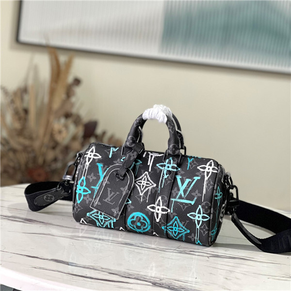 Louis Vuitton Squared Pouch Key Holder And Bag Charm LV Graffiti