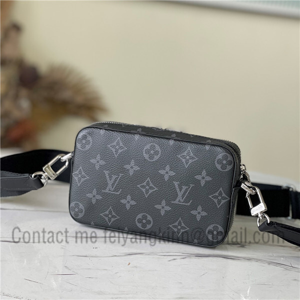 Louis Vuitton Monogram Eclipse Alpha Wearable Wallet Crossbody