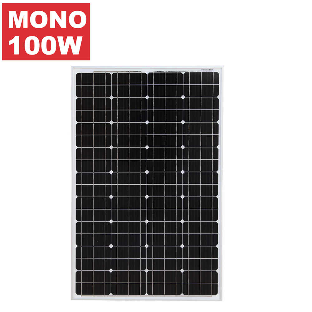Best 100W High Efficiency And High Solar Panel Transparent Solar Panel Mono Solar at shop