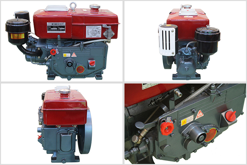 7hp water cooled small diesel engine single cylinder r180