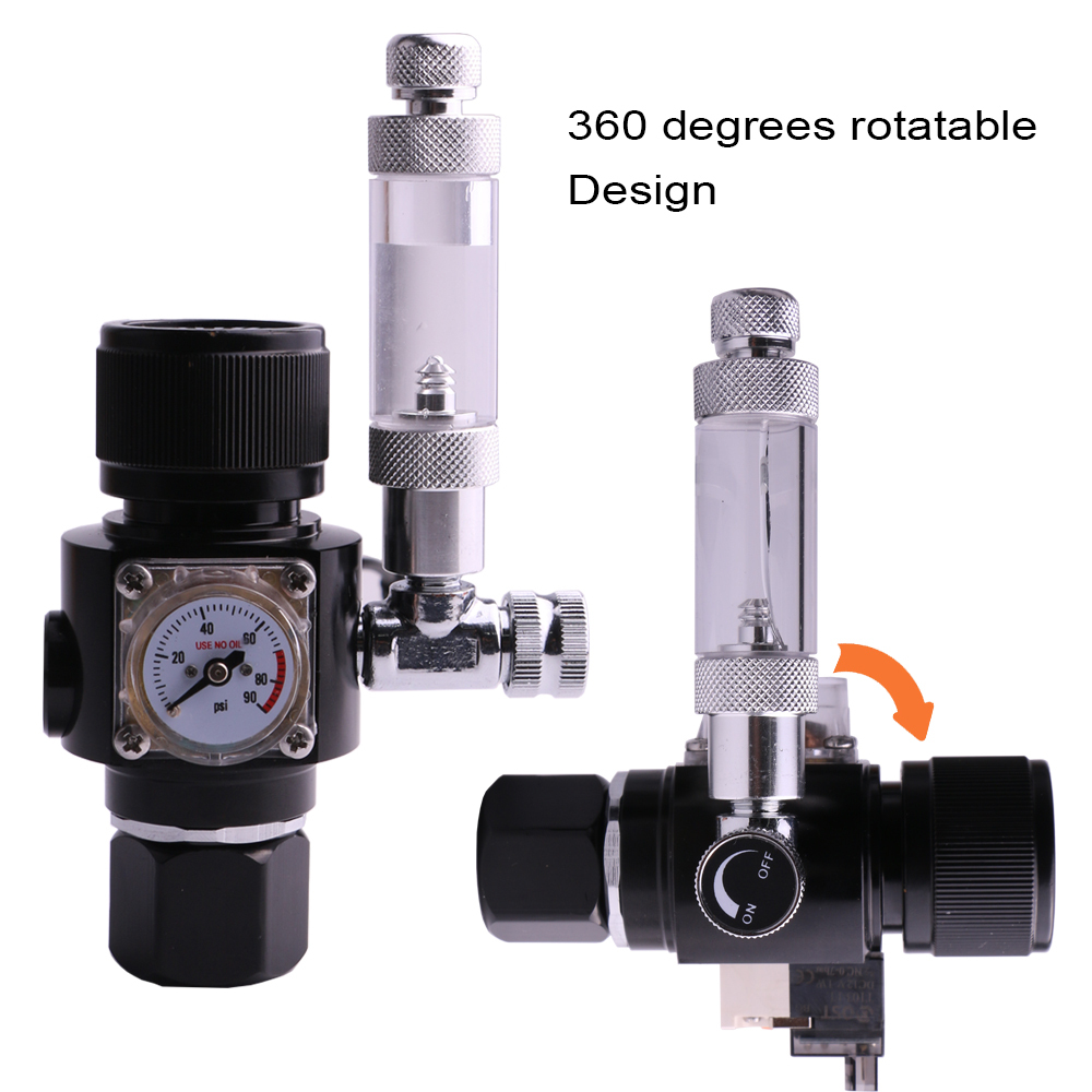 Fzone Aquarium CO2 Regulator for Both Top and Side Opening Tank